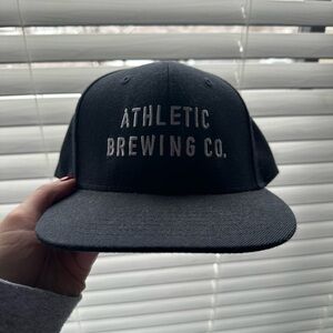 Athletic brewing navy  Snapback Hat with Adjustable Fit and Flat brim